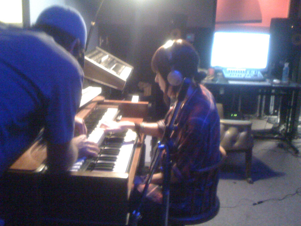 Recording at Bedrock July 2010